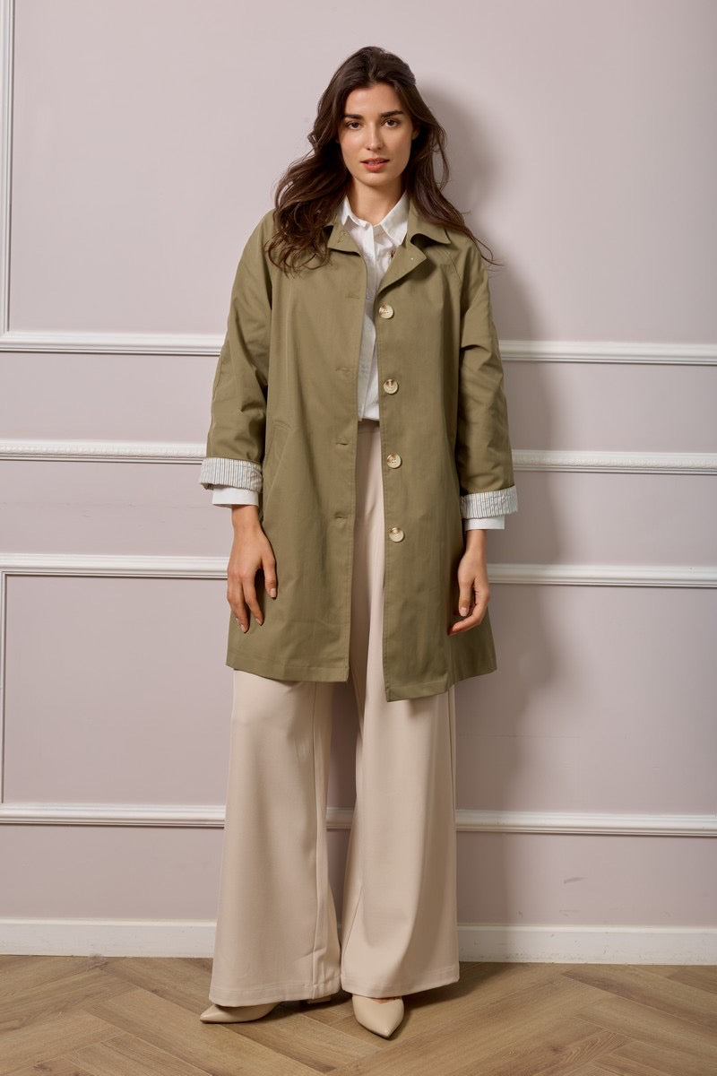 Enya Trench Coat - Khaki