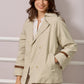 Janice Short Trench Coat - Beige