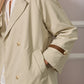 Janice Short Trench Coat - Beige
