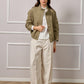 Beatrice Bomber Jacket - Khaki