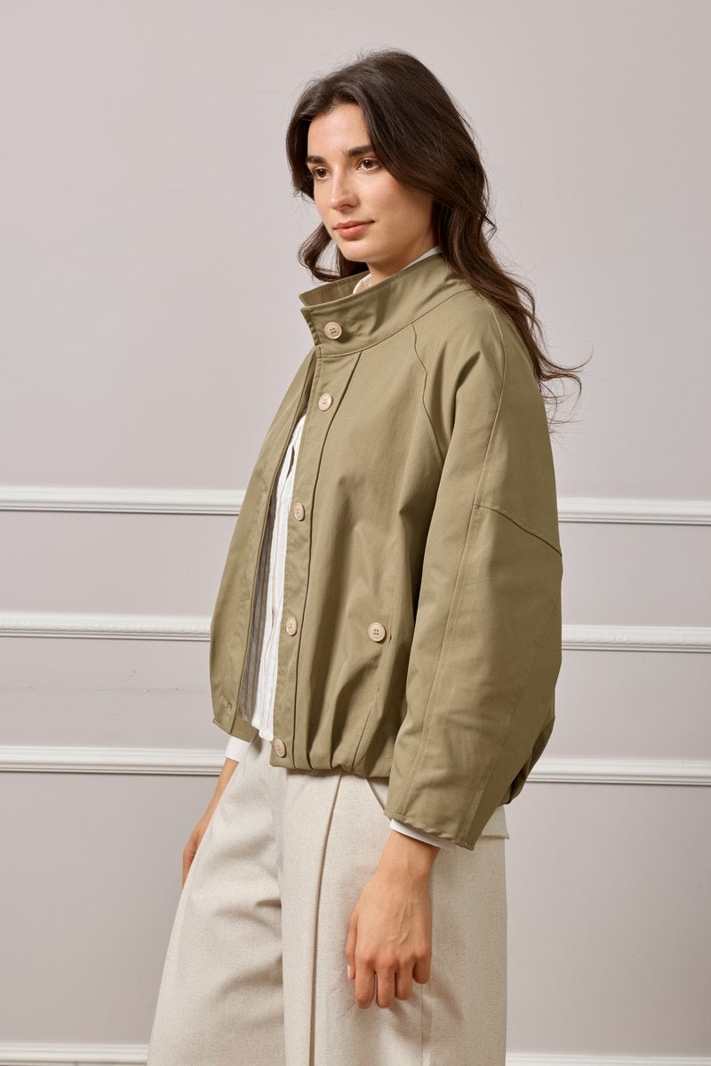 Beatrice Bomber Jacket - Khaki