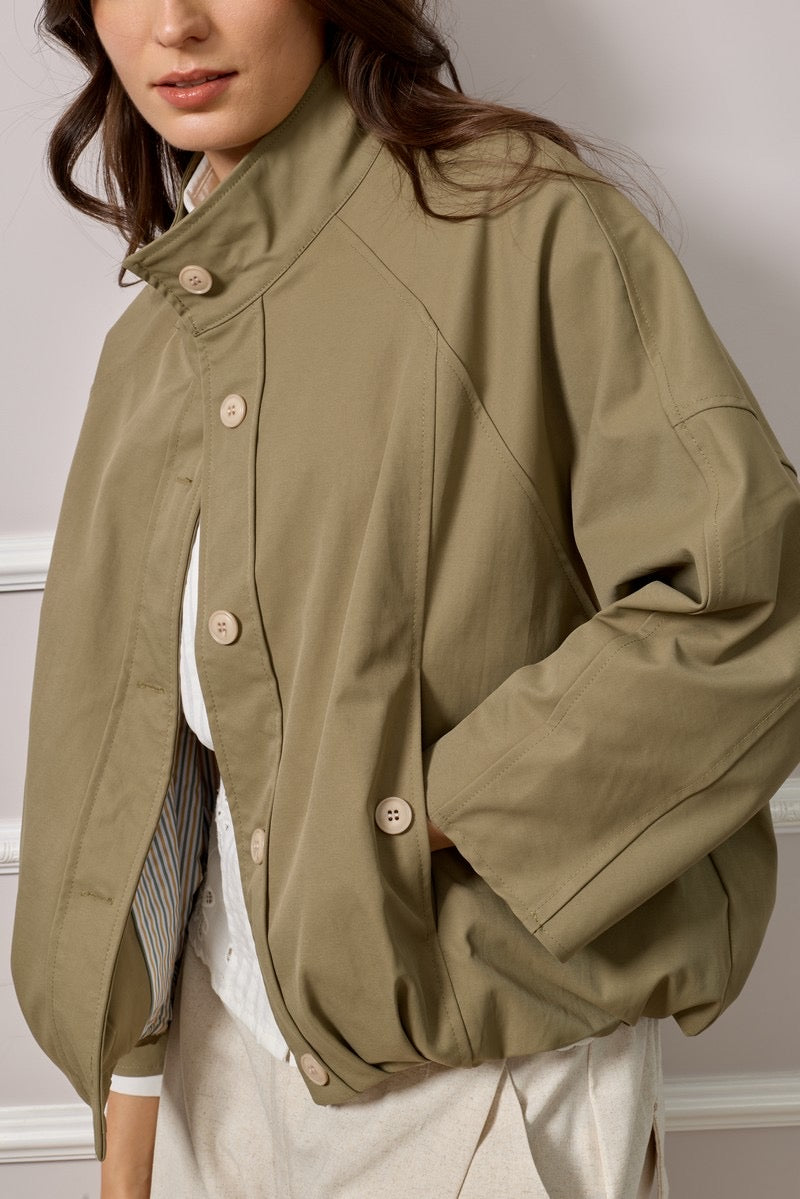 Beatrice Bomber Jacket - Khaki