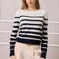 Yvonne Striped Knit - Navy and White