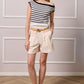 Kate Striped Knit Top - Navy and White