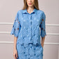 Noreen Lace Top - Blue