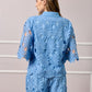 Noreen Lace Top - Blue
