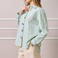 Clare Striped Button Up Shirt - Green