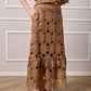Noreen Maxi Lace Skirt - Taupe