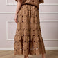 Noreen Maxi Lace Skirt - Taupe