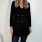 Frida Black Longline Blazer with Buttons