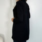 Frida Black Longline Blazer with Buttons