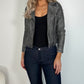 Jess Faux Leather Jacket - Grey