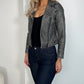 Jess Faux Leather Jacket - Grey