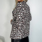 Vivian Animal Print Blazer - Beige