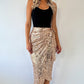 Siobhan Wrap Sequin Skirt - Rose Gold