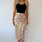 Siobhan Wrap Sequin Skirt - Rose Gold