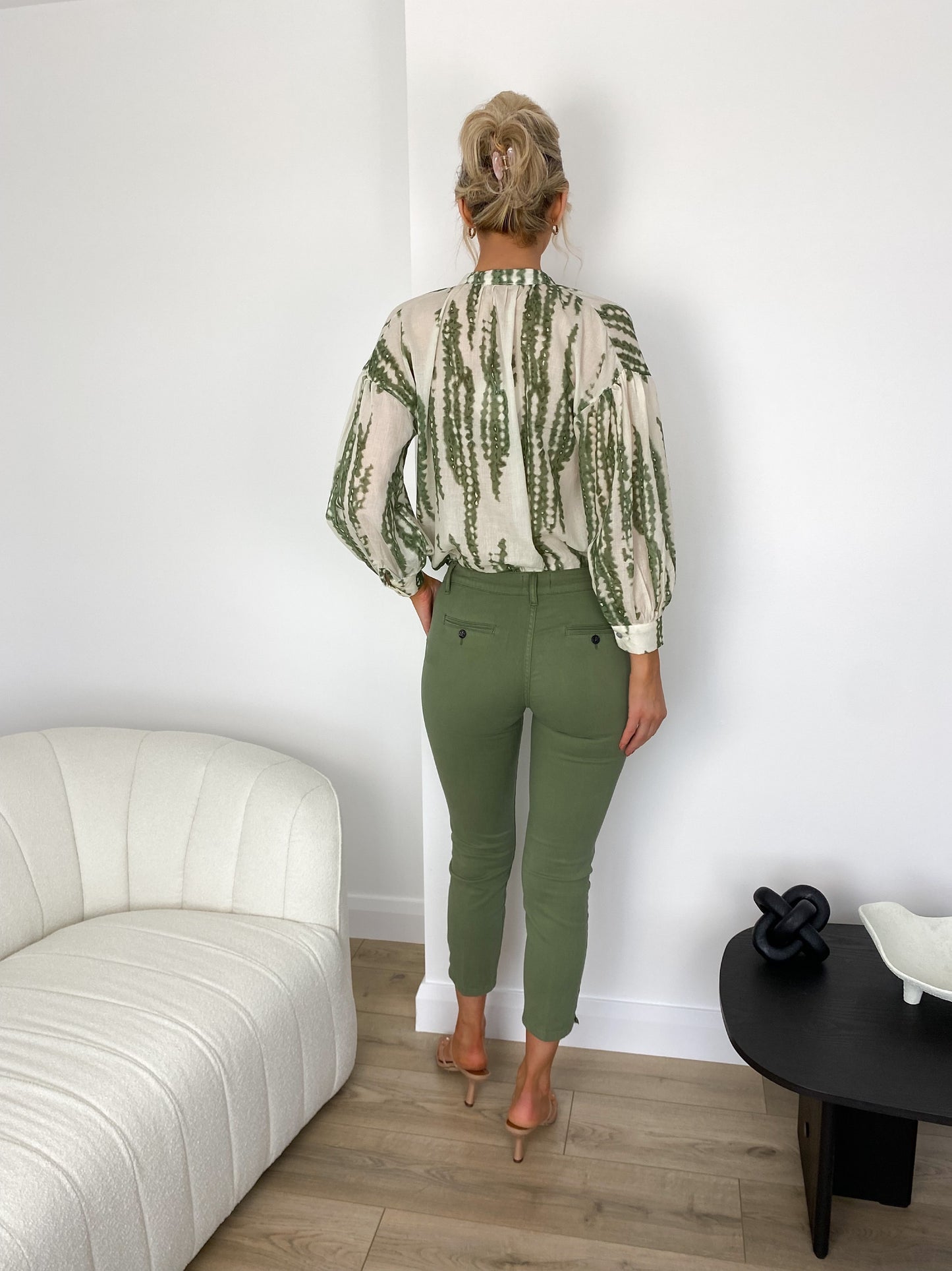 Martina Trousers with Front Pockets - Khaki