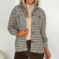 Tara Check Coat - Brown