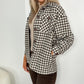 Tara Check Coat - Brown