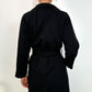 Rachel Belted Maxi Coat - Black