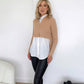 Tanya All In One Knit & Shirt -Beige