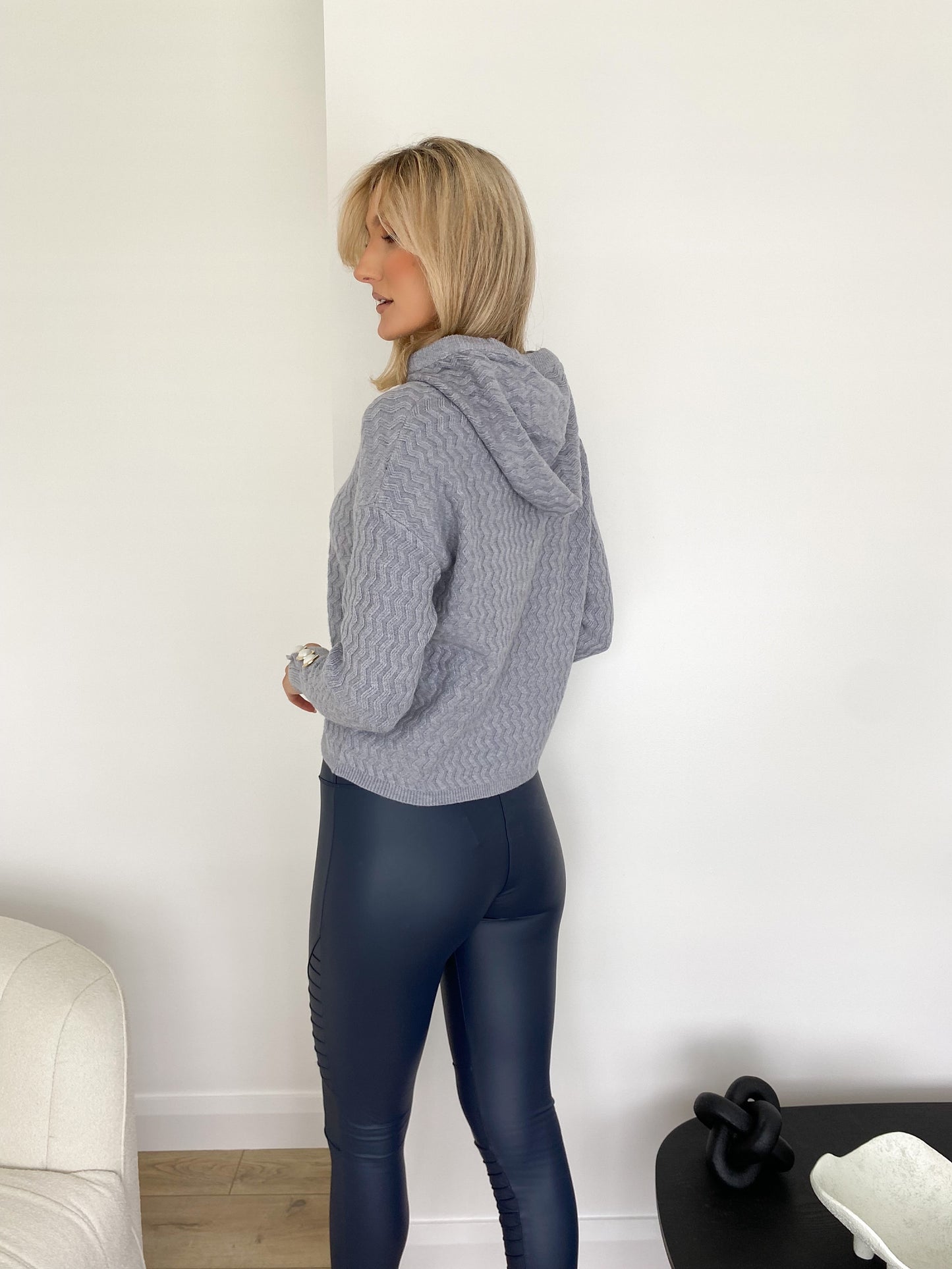 Sonya hooded jumper - Grey