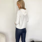 Sonya hooded jumper - White