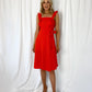 Donna Linen Dress - Red