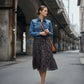 Jenny Crop Denim Jacket - Blue
