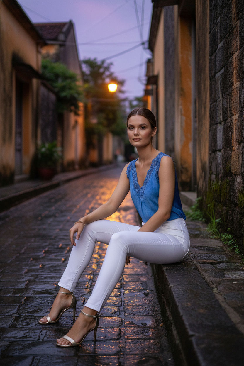 Skinny Jeans in White