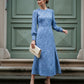 Florence Floral Printed Dress - Blue