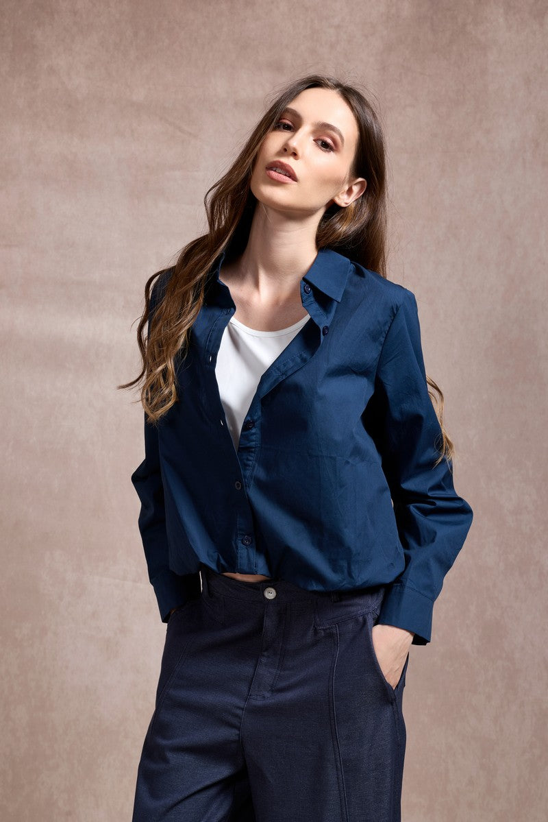 Carmel Two-Piece Shirt - Navy