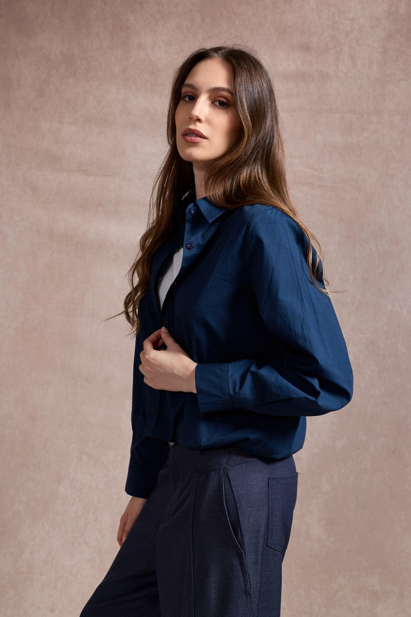 Carmel Two-Piece Shirt - Navy