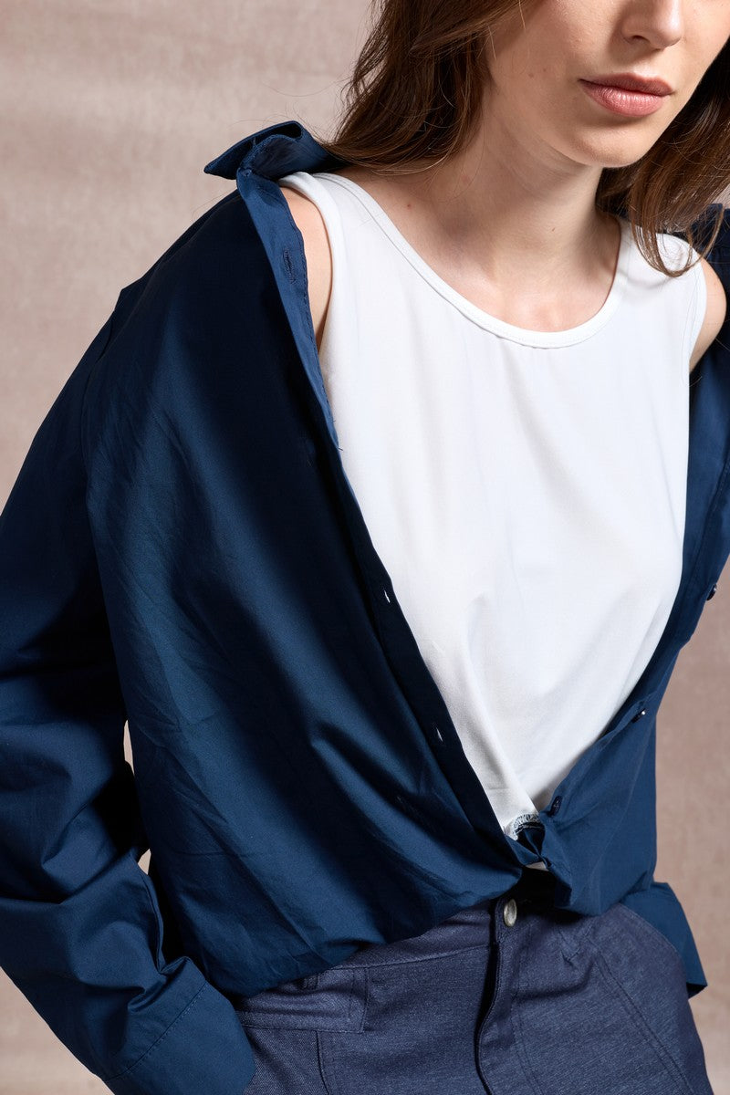 Carmel Two-Piece Shirt - Navy