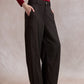 Lynsey Barrel Leg Trousers - Chocolate Brown