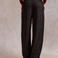 Lynsey Barrel Leg Trousers - Chocolate Brown