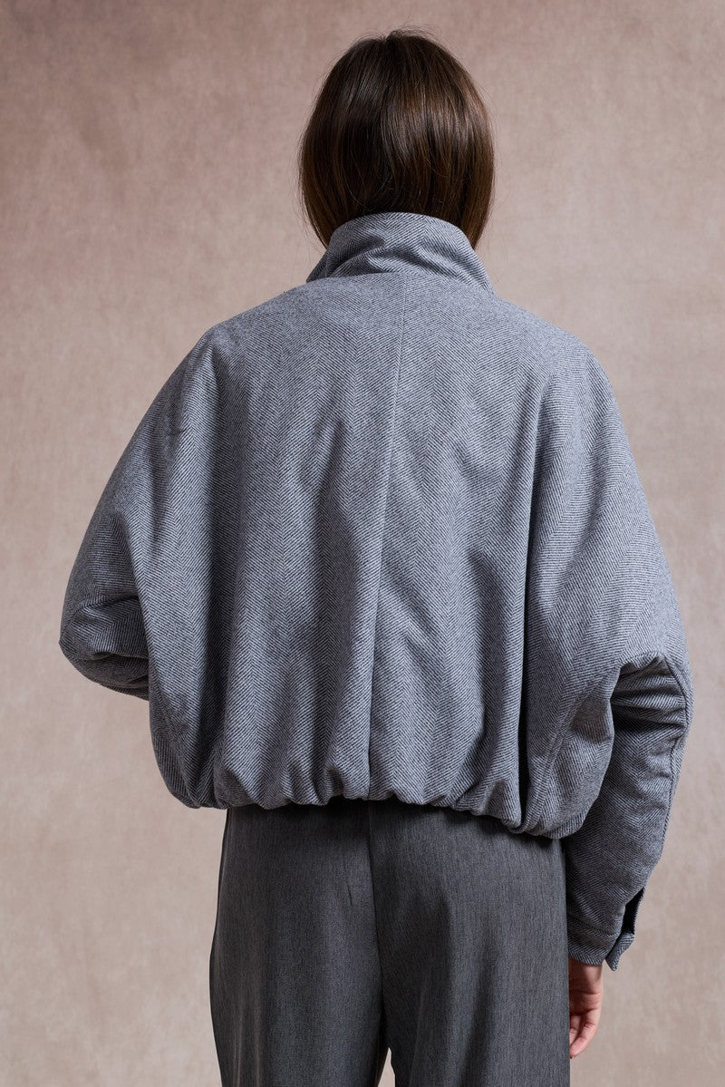 Ruth Bomber Jacket - Grey
