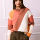Ellis Pattern Jumper - Orange