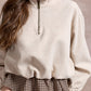 Amanda Chech Sweatshirt - Beige and Brown