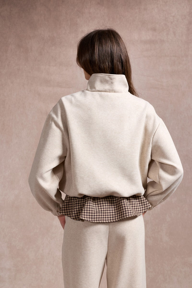Amanda Chech Sweatshirt - Beige and Brown