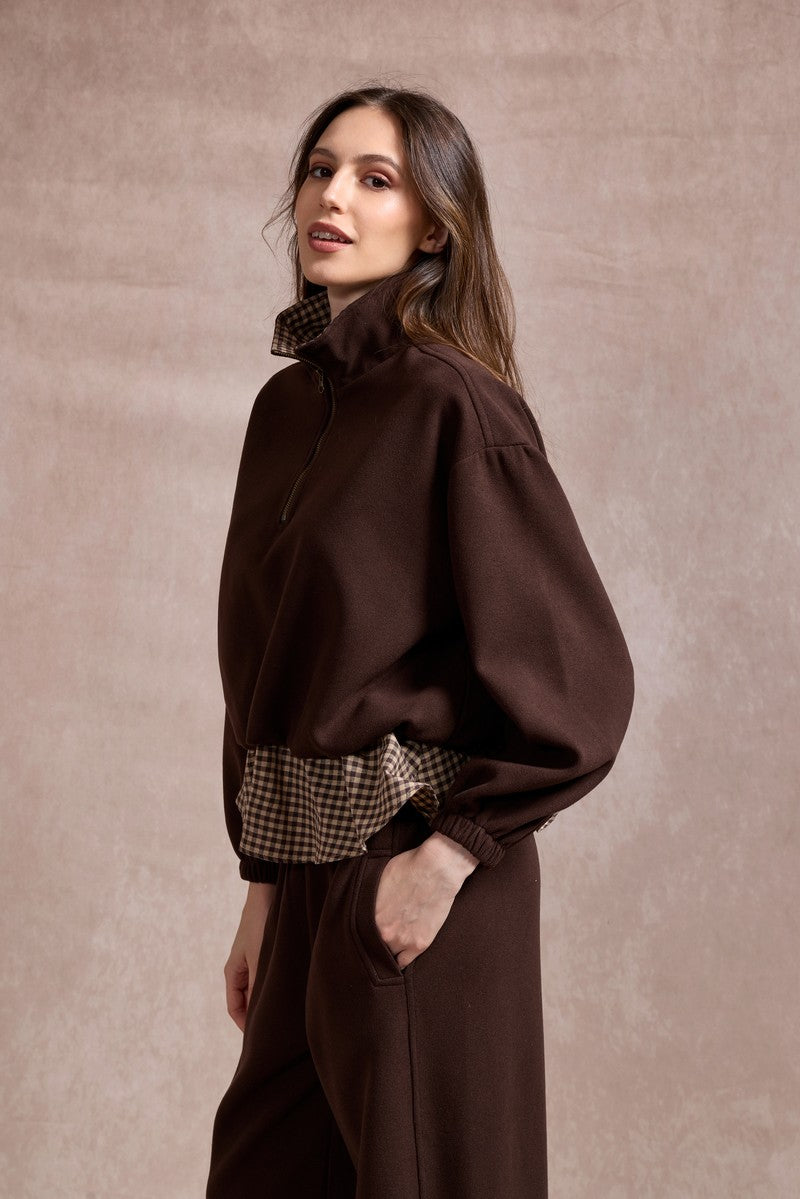 Amanda Chech Sweatshirt - Chocolate Brown
