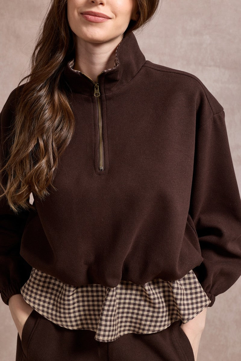 Amanda Chech Sweatshirt - Chocolate Brown