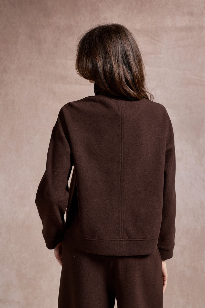 Diane Sweatshirt - Chocolate Brown