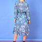 Georgia Blue Paisley Print Dress