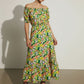 Nicole Green Floral Print Dress
