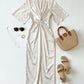 Dorah Satin Maxi Dress - Beige