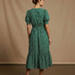 Lucy Floral Print Dress - Green