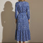 Stacey Blue Button Up Dress