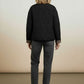 Emily Puffer Jacket with Pockets and Animal Print Details - Black