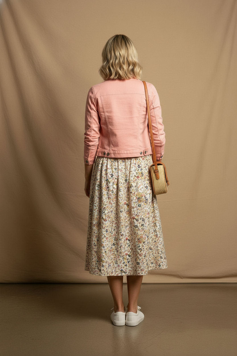 Peach Denim Jacket
